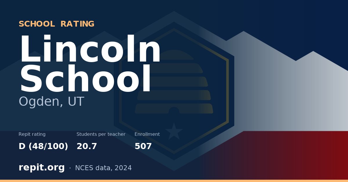 Lincoln School, Ogden, UT — Repit school rating D (48/100)