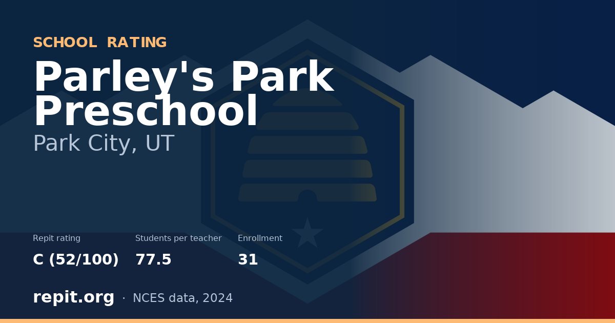 Parley's Park Preschool, Park City, UT — Repit school rating C (52/100)
