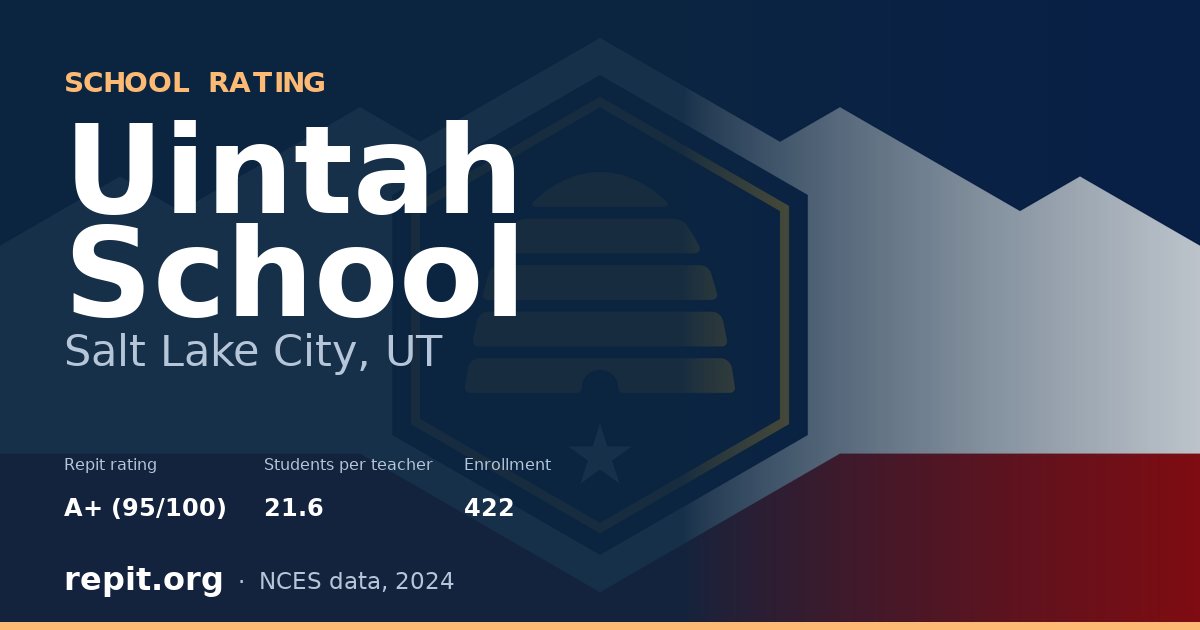 Uintah School, Salt Lake City, UT — Repit school rating A+ (95/100)