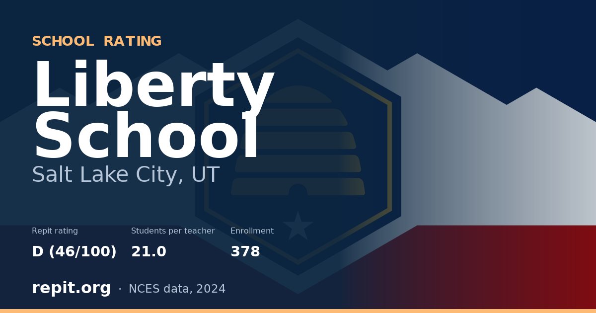 Liberty School, Salt Lake City, UT — Repit school rating D (46/100)