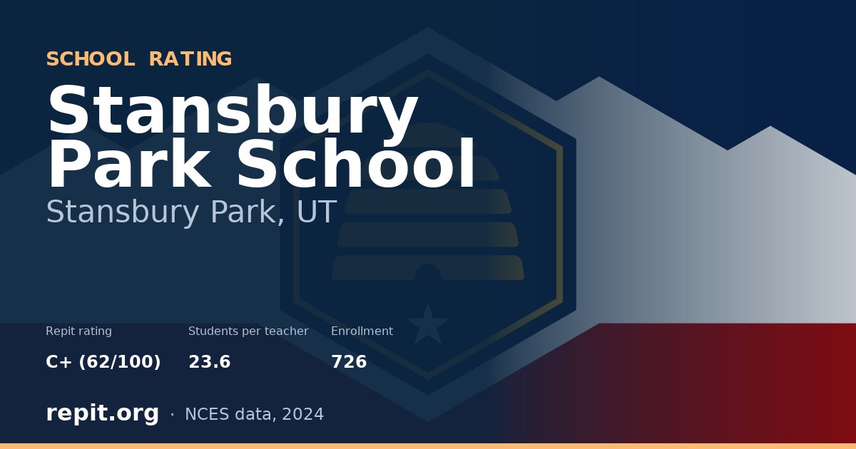 Stansbury Park School, Stansbury Park, UT — Repit school rating C+ (62/100)