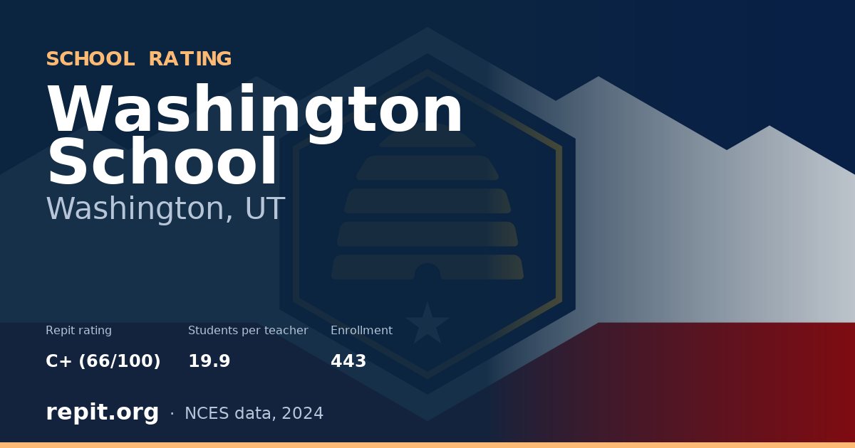 Washington School, Washington, UT — Repit school rating C+ (66/100)
