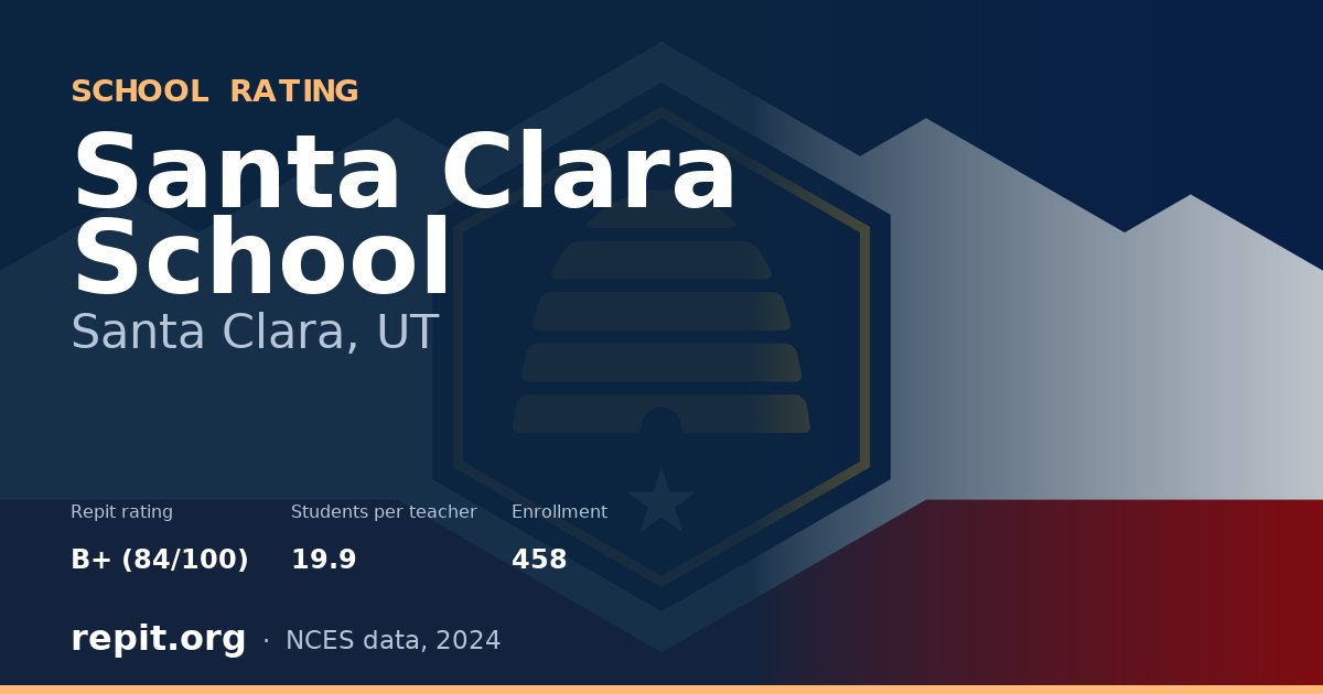Santa Clara School, Santa Clara, UT — Repit school rating B+ (84/100)