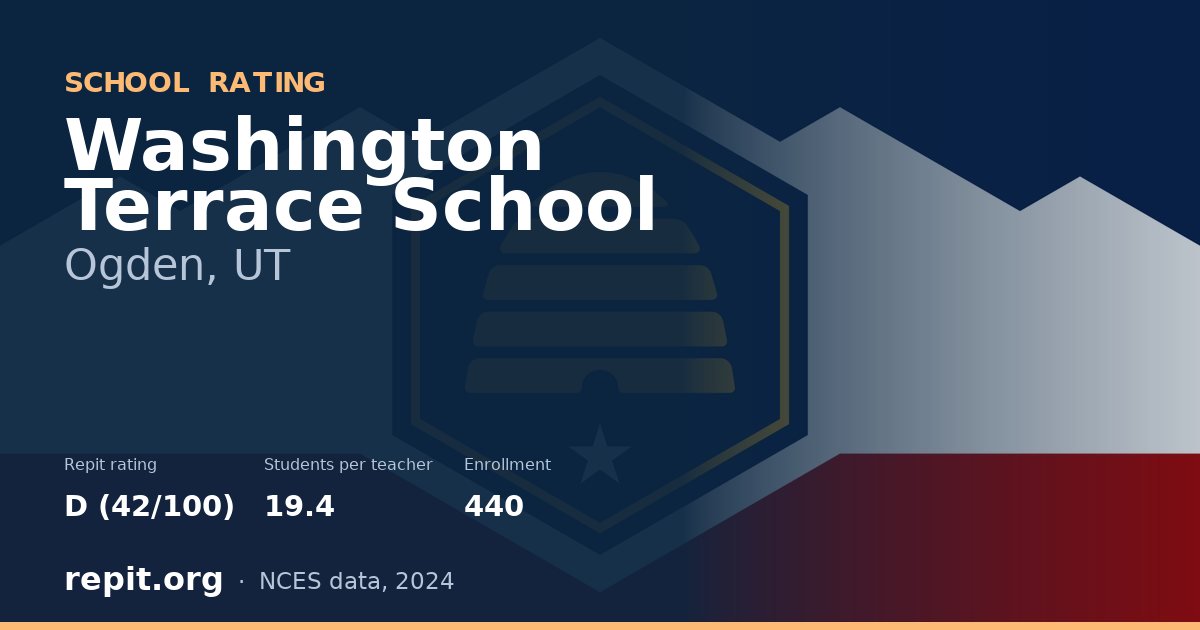 Washington Terrace School, Ogden, UT — Repit school rating D (42/100)