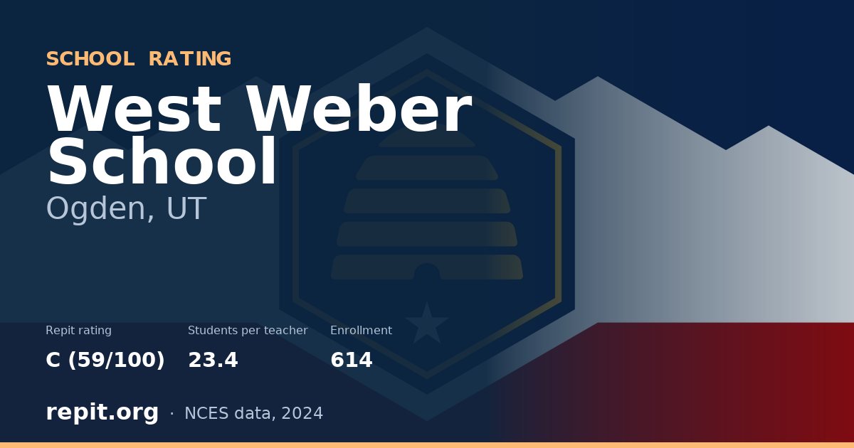 West Weber School, Ogden, UT — Repit school rating C (59/100)