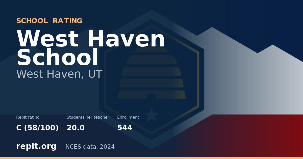 West Haven School, West Haven, UT — Repit school rating C (58/100)