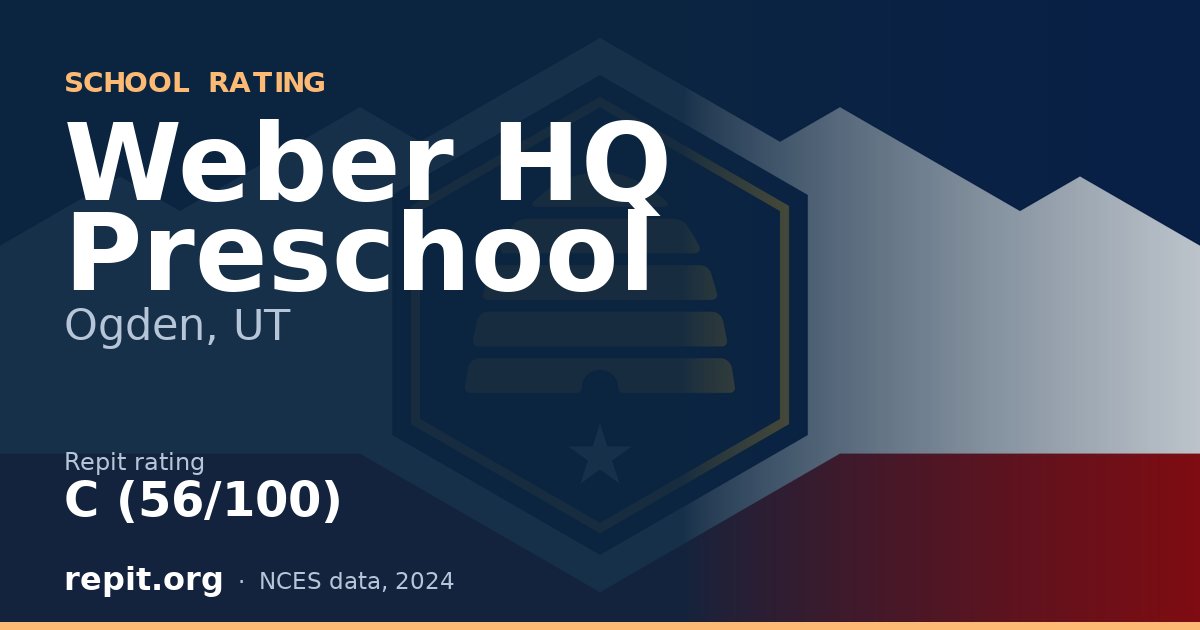 Weber HQ Preschool, Ogden, UT — Repit school rating C (56/100)