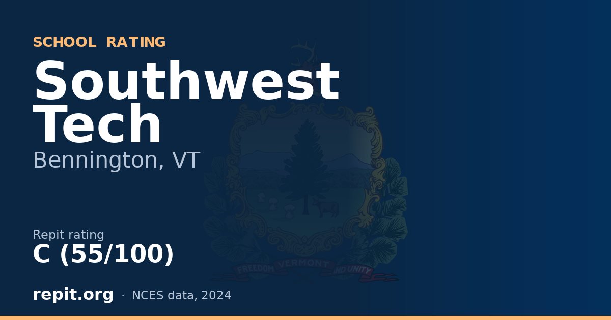Southwest Tech, Bennington, VT — Repit school rating C (55/100)