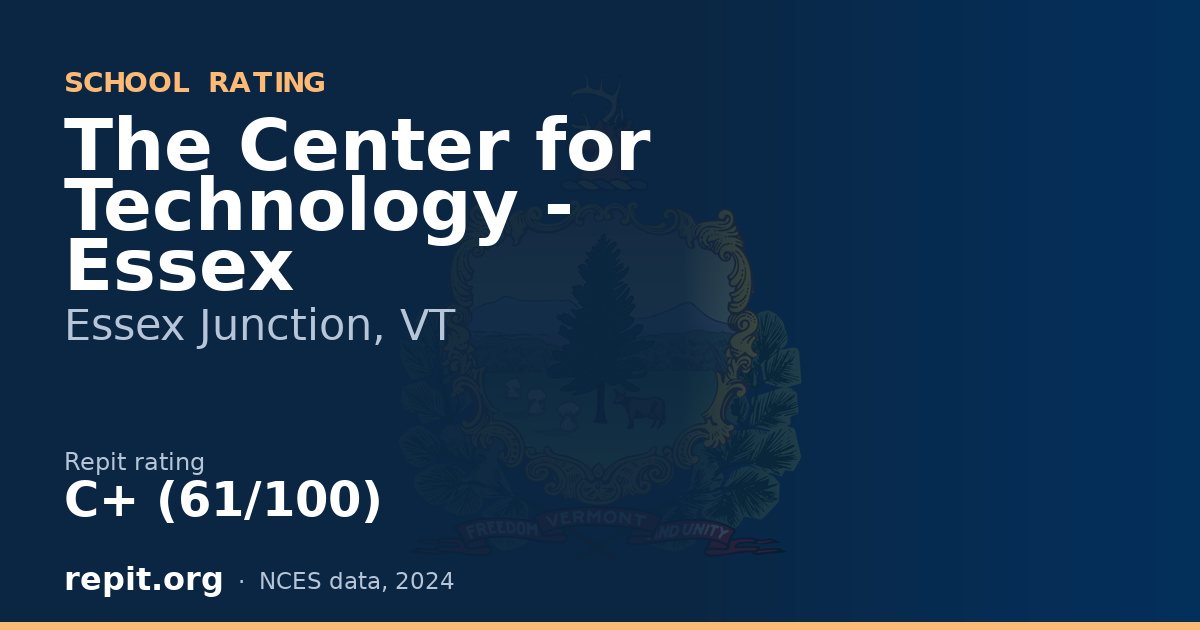 The Center for Technology - Essex, Essex Junction, VT — Repit school rating C+ (61/100)