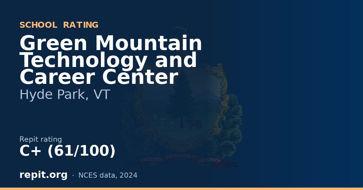 Green Mountain Technology and Career Center, Hyde Park, VT — Repit school rating C+ (61/100)
