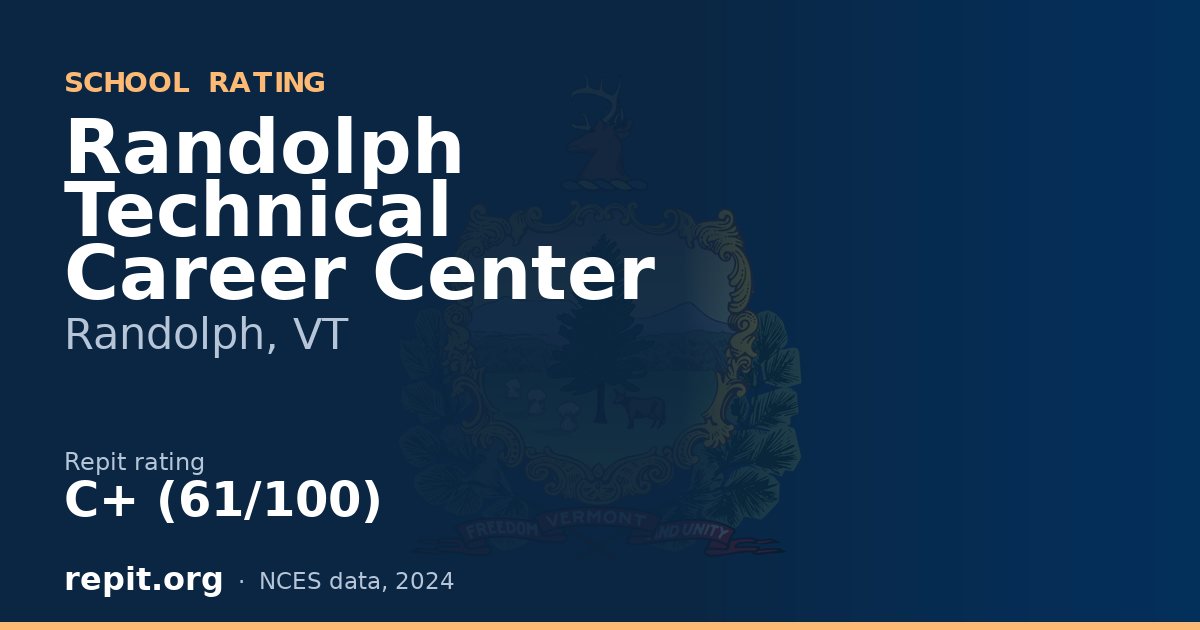 Randolph Technical Career Center, Randolph, VT — Repit school rating C+ (61/100)
