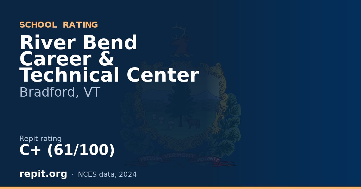 River Bend Career & Technical Center, Bradford, VT — Repit school rating C+ (61/100)