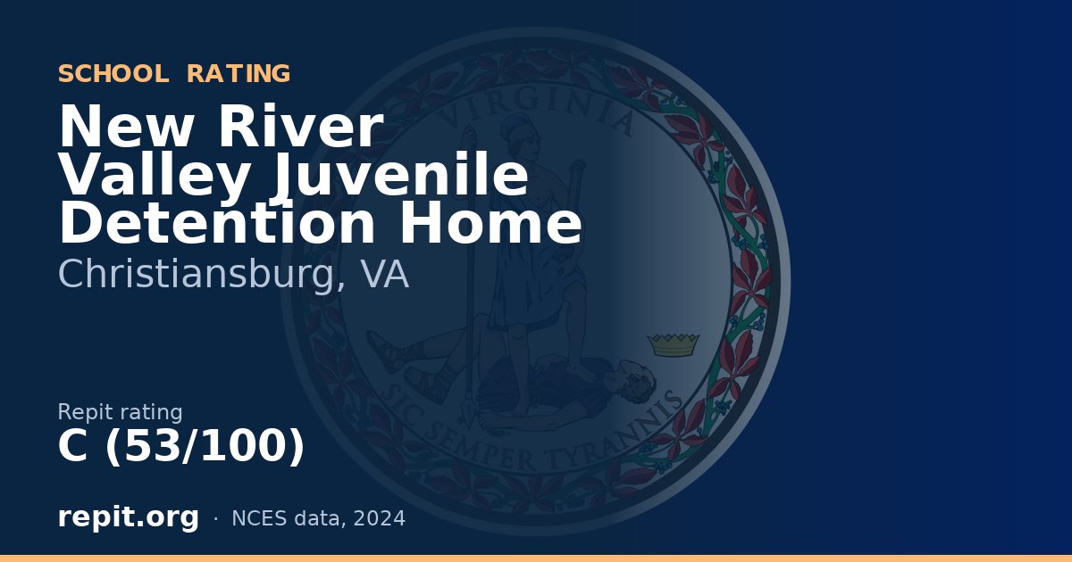 New River Valley Juvenile Detention Home, Christiansburg, VA — Repit school rating C (53/100)