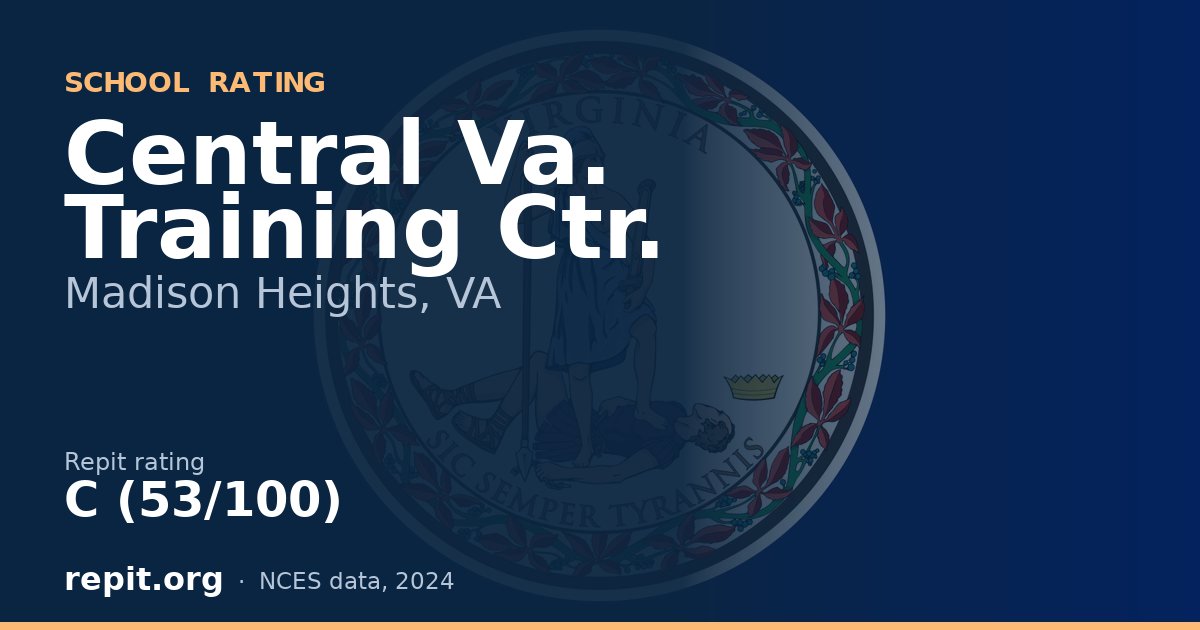 Central Va. Training Ctr., Madison Heights, VA — Repit school rating C (53/100)