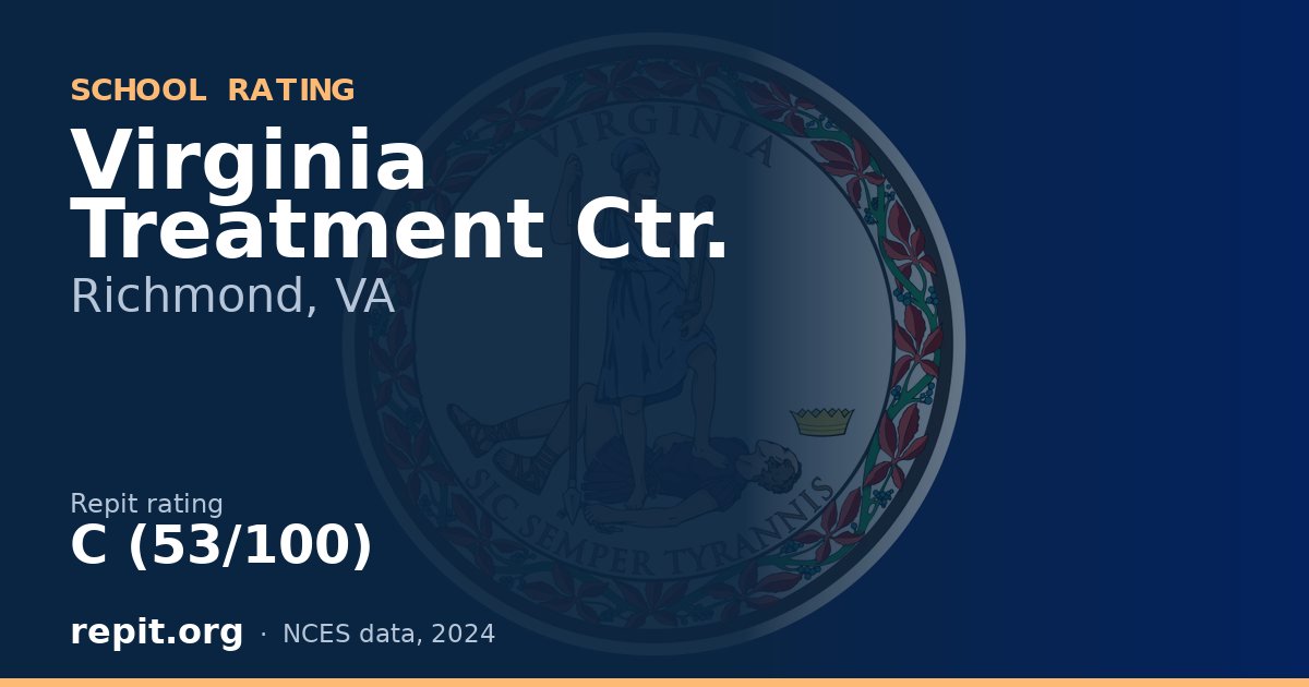 Virginia Treatment Ctr., Richmond, VA — Repit school rating C (53/100)