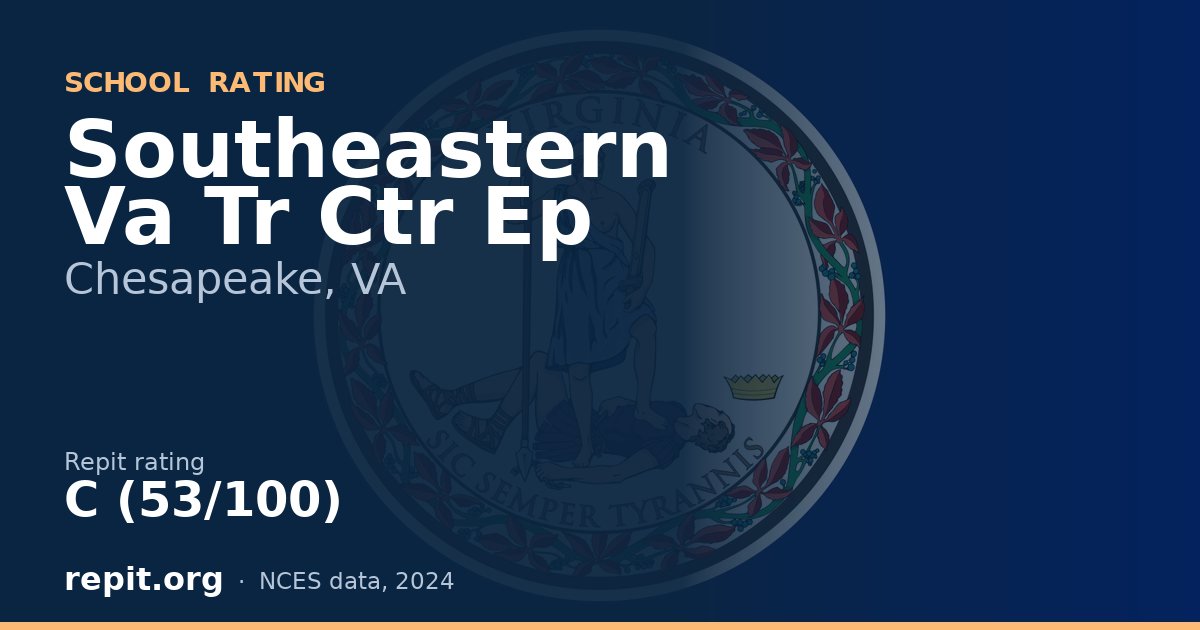 Southeastern Va Tr Ctr Ep, Chesapeake, VA — Repit school rating C (53/100)