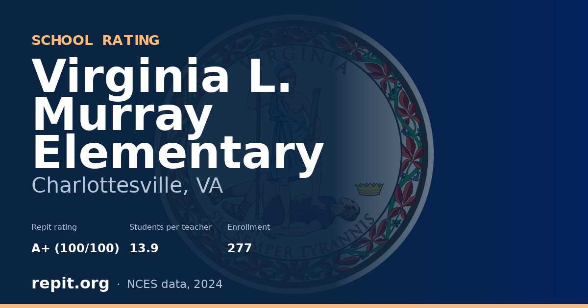 Virginia L. Murray Elementary, Charlottesville, VA — Repit school rating A+ (100/100)