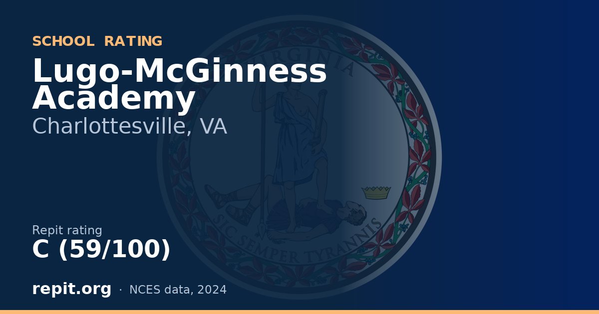Lugo-McGinness Academy, Charlottesville, VA — Repit school rating C (59/100)