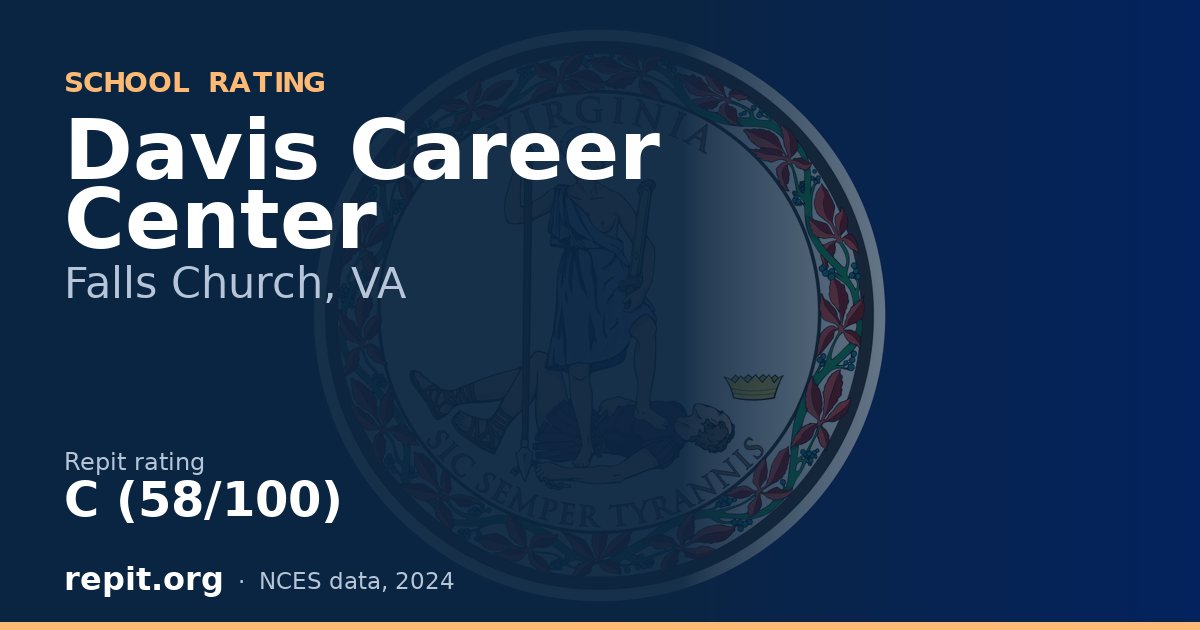 Davis Career Center, Falls Church, VA — Repit school rating C (58/100)