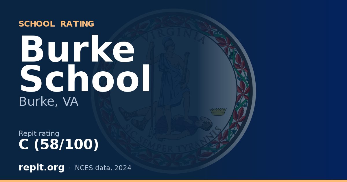 Burke School, Burke, VA — Repit school rating C (58/100)