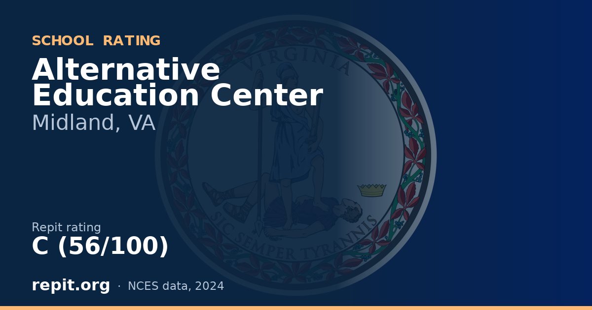 Alternative Education Center, Midland, VA — Repit school rating C (56/100)