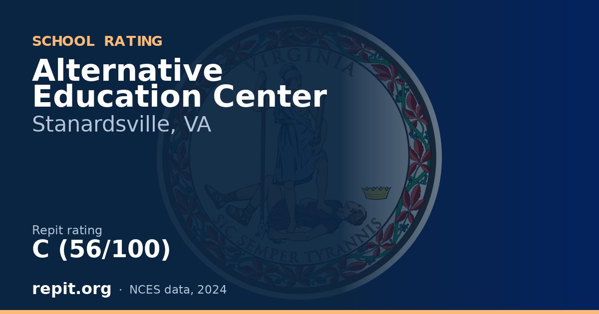 Alternative Education Center, Stanardsville, VA — Repit school rating C (56/100)