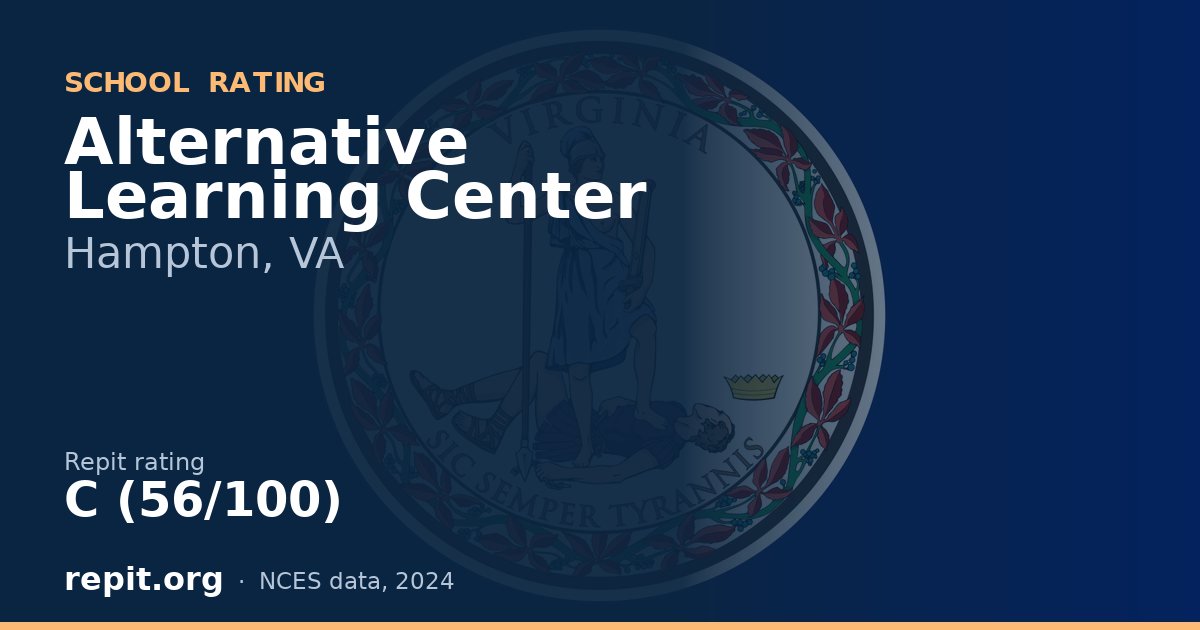 Alternative Learning Center, Hampton, VA — Repit school rating C (56/100)