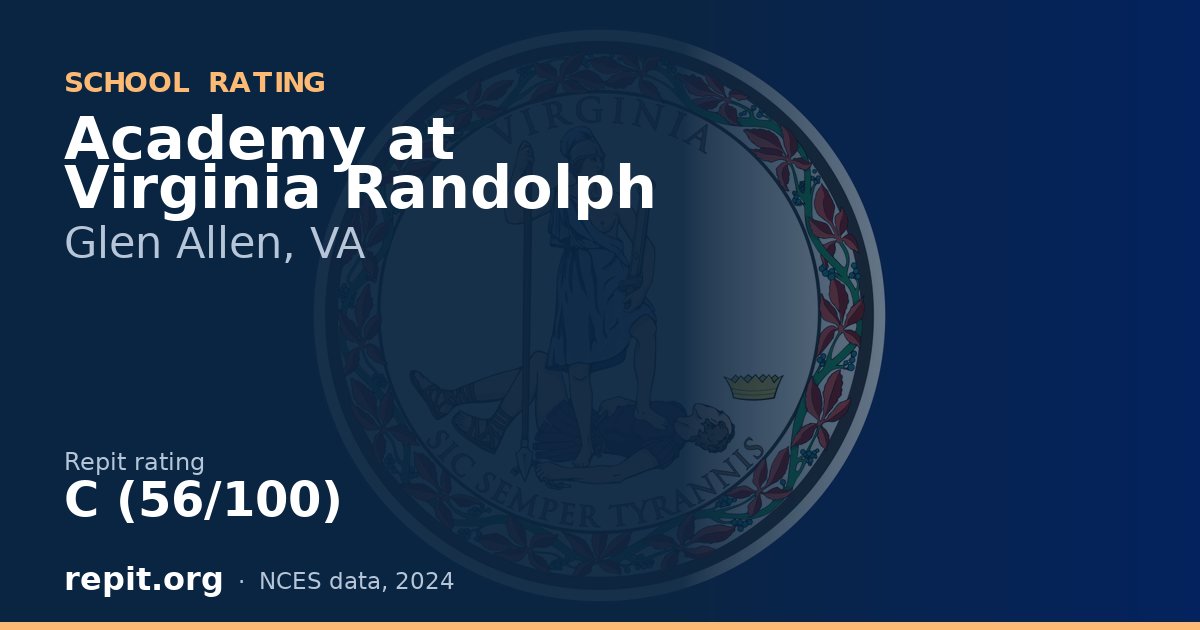 Academy at Virginia Randolph, Glen Allen, VA — Repit school rating C (56/100)