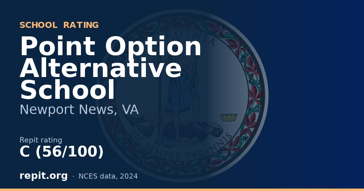 Point Option Alternative School, Newport News, VA — Repit school rating C (56/100)