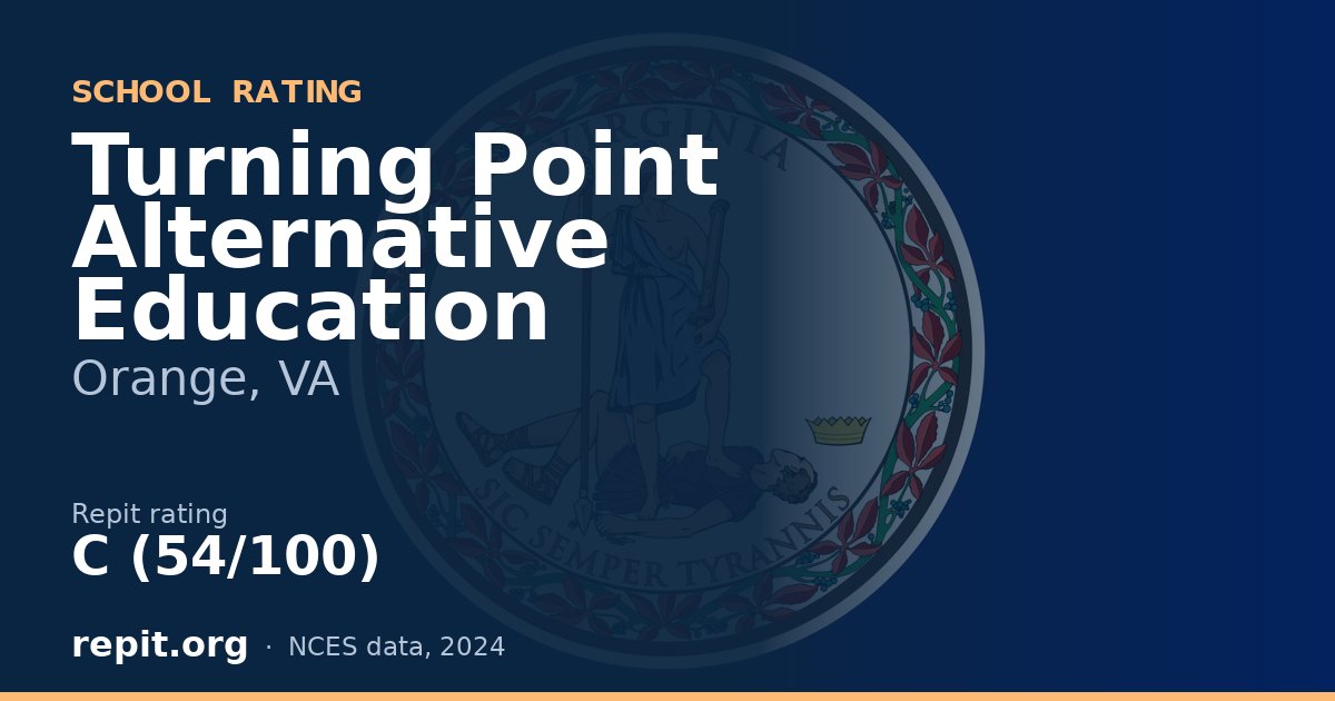 Turning Point Alternative Education, Orange, VA — Repit school rating C (54/100)