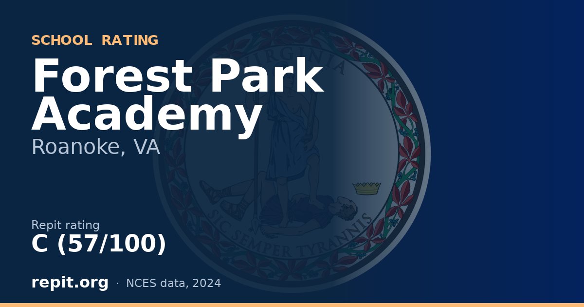 Forest Park Academy, Roanoke, VA — Repit school rating C (57/100)