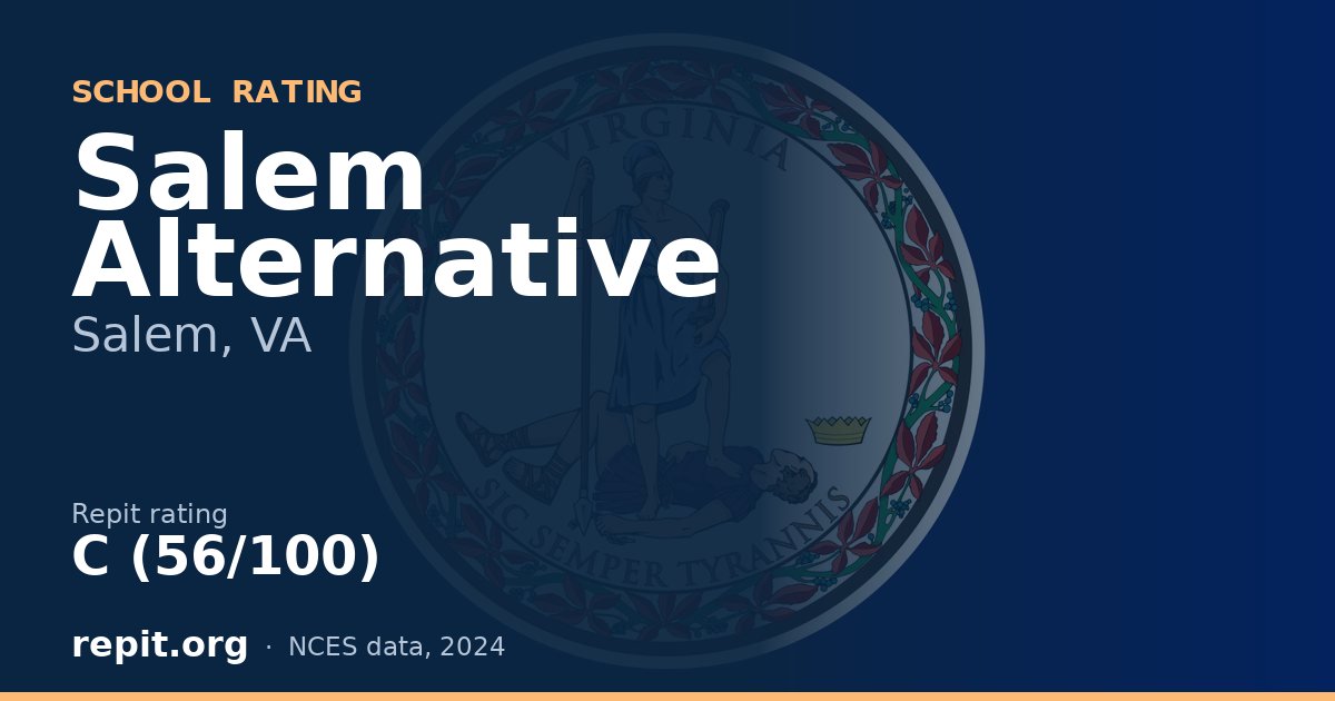 Salem Alternative, Salem, VA — Repit school rating C (56/100)