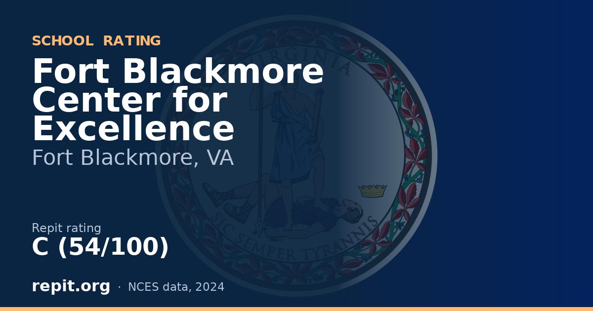 Fort Blackmore Center for Excellence, Fort Blackmore, VA — Repit school rating C (54/100)