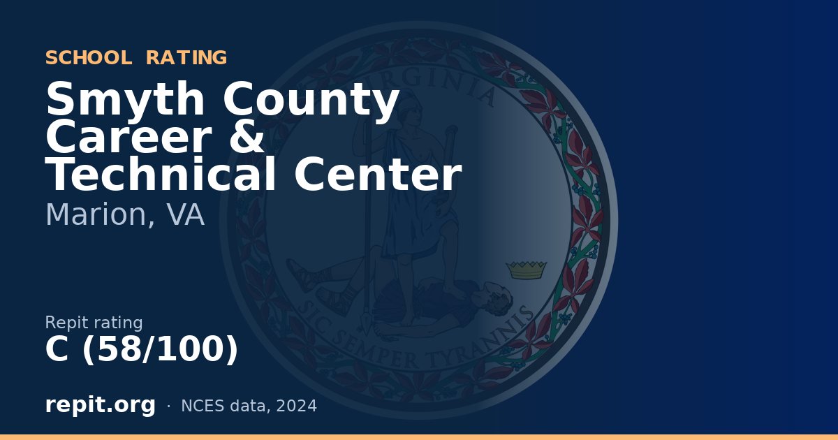 Smyth County Career & Technical Center, Marion, VA — Repit school rating C (58/100)