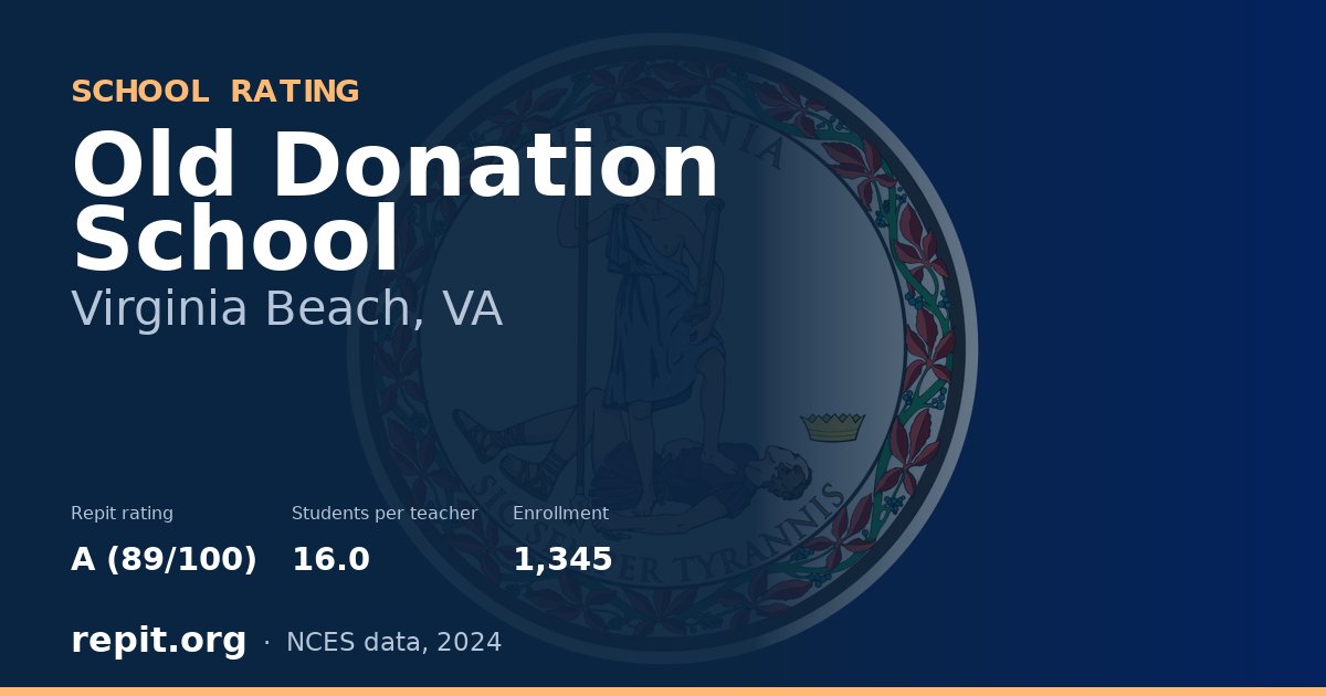 Old Donation School, Virginia Beach, VA — Repit school rating A (89/100)