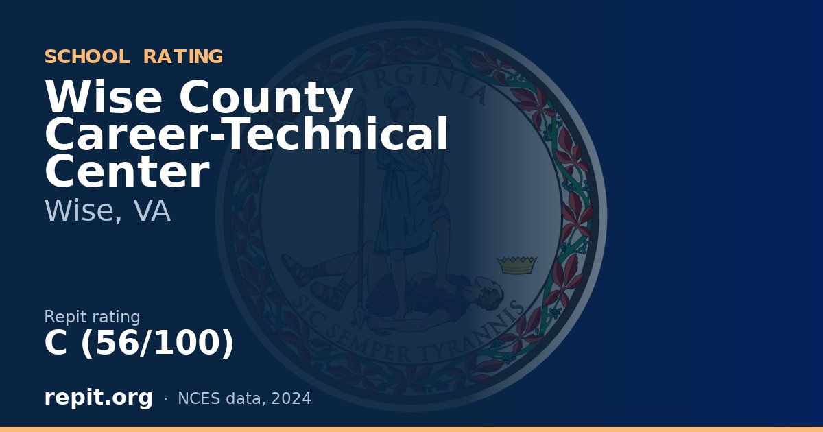 Wise County Career-Technical Center, Wise, VA — Repit school rating C (56/100)