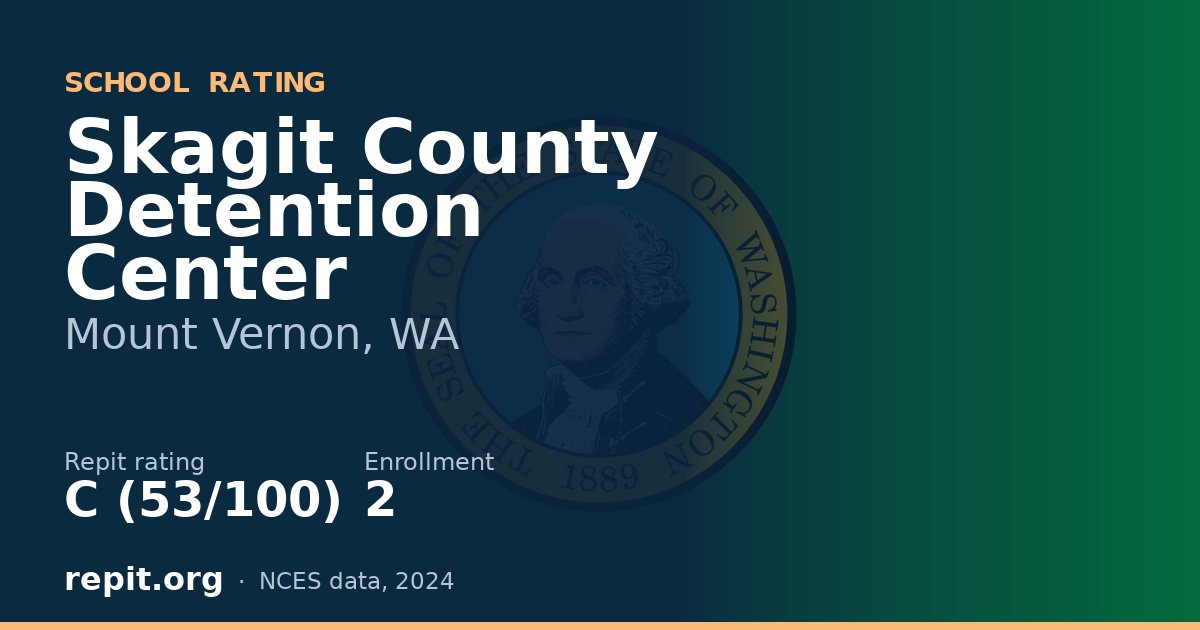 Skagit County Detention Center, Mount Vernon, WA — Repit school rating C (53/100)