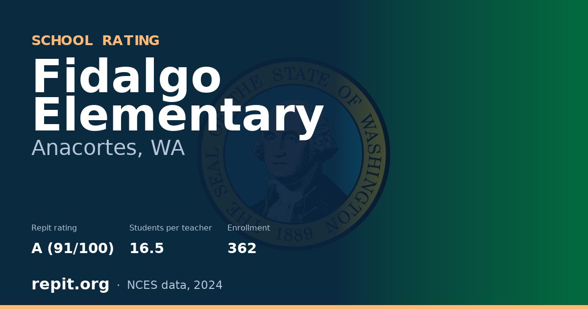 Fidalgo Elementary, Anacortes, WA — Repit school rating A (91/100)