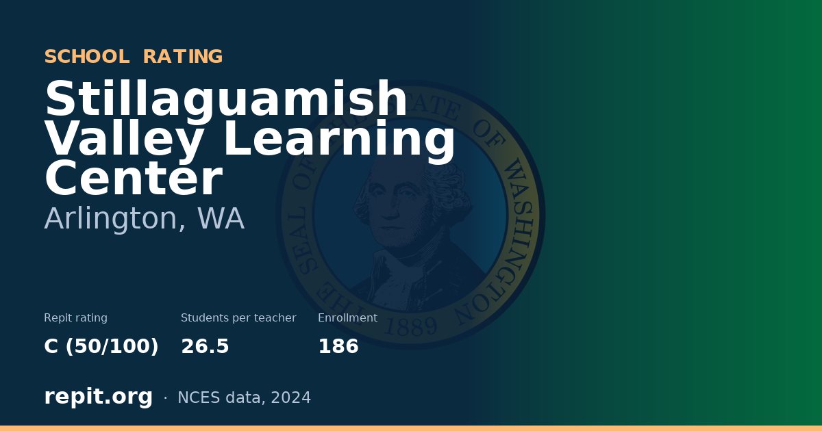 Stillaguamish Valley Learning Center, Arlington, WA — Repit school rating C (50/100)