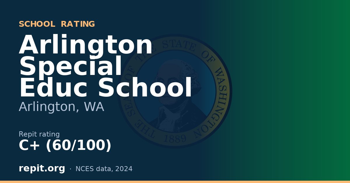 Arlington Special Educ School, Arlington, WA — Repit school rating C+ (60/100)