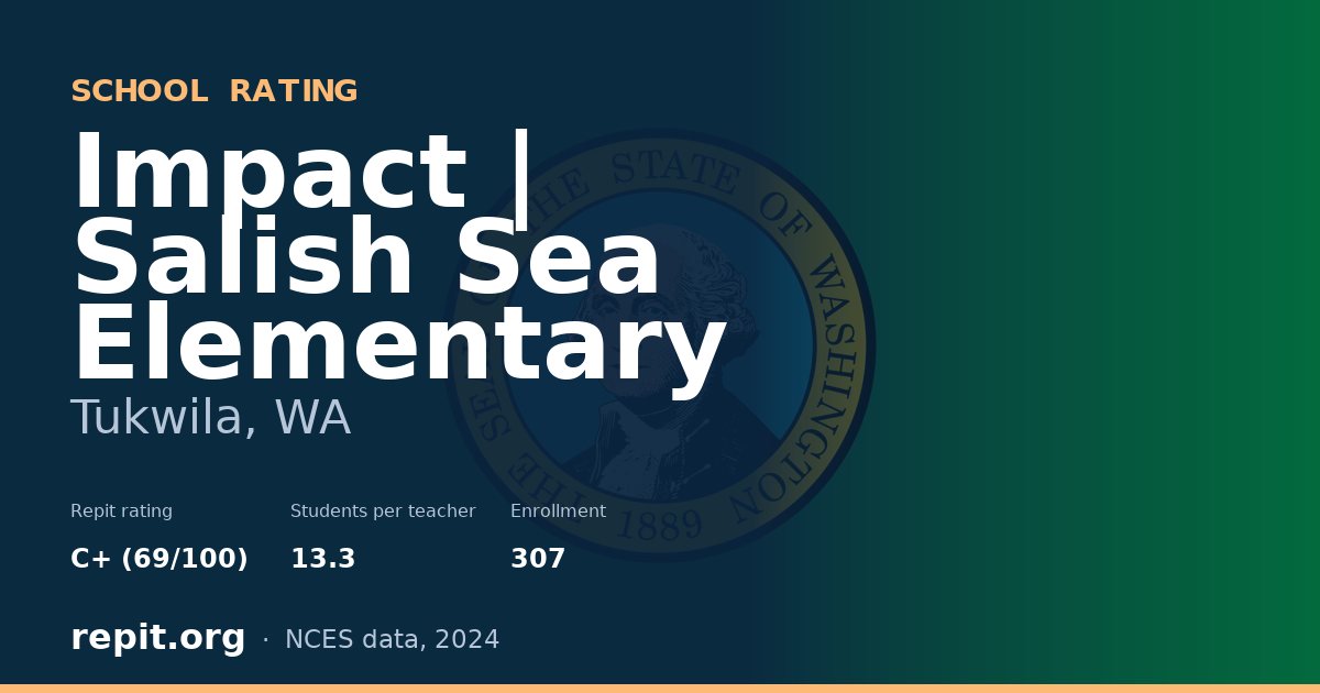 Impact | Salish Sea Elementary, Tukwila, WA — Repit school rating C+ (69/100)