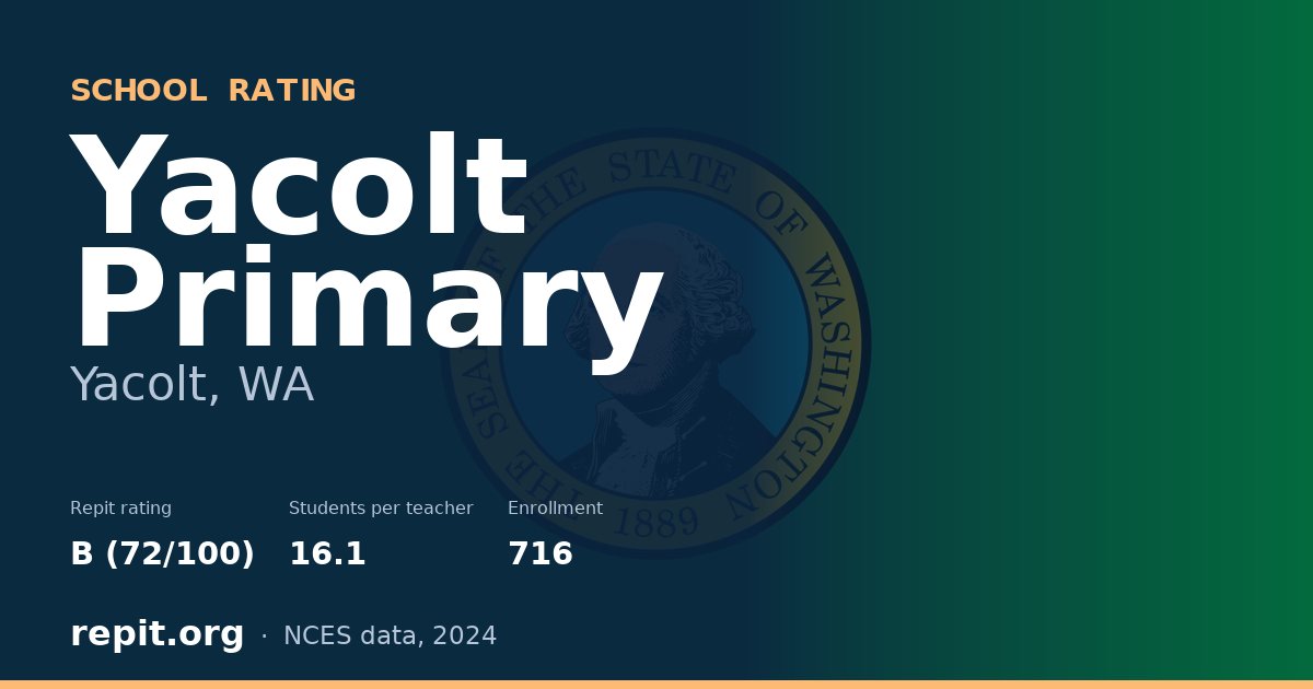 Yacolt Primary, Yacolt, WA — Repit school rating B (72/100)