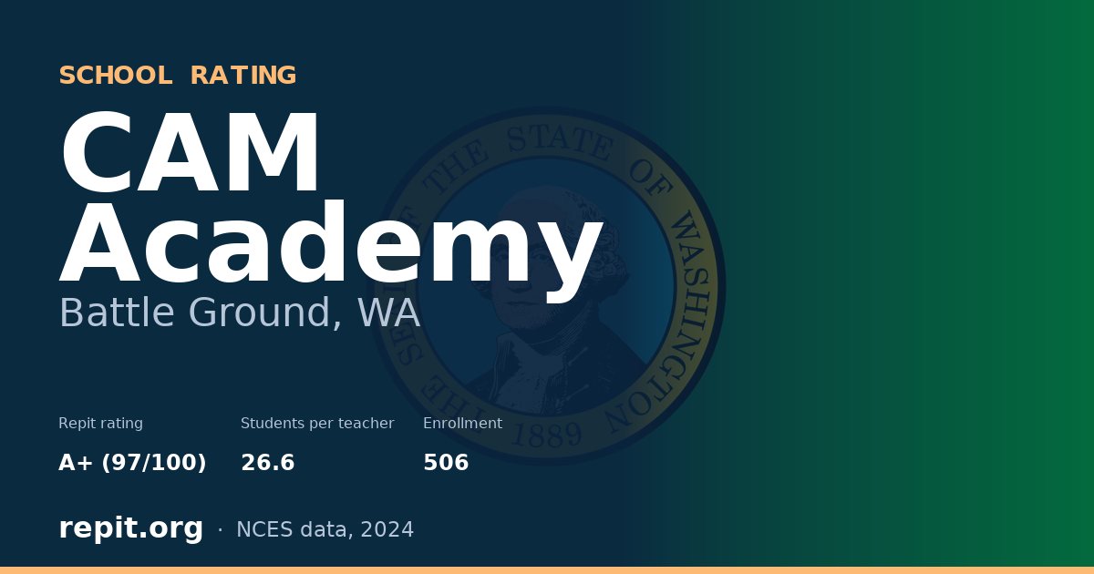 CAM Academy, Battle Ground, WA — Repit school rating A+ (97/100)