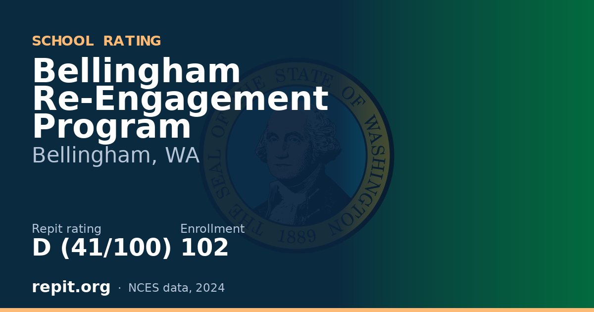 Bellingham Re-Engagement Program, Bellingham, WA — Repit school rating D (41/100)