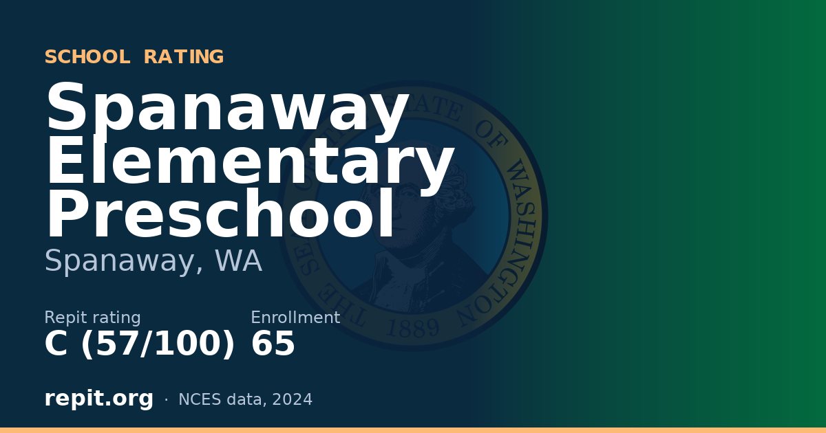 Spanaway Elementary Preschool, Spanaway, WA — Repit school rating C (57/100)