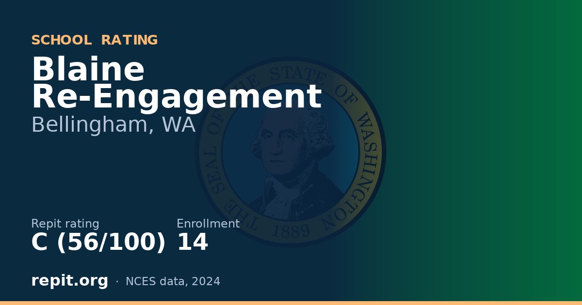 Blaine Re-Engagement, Bellingham, WA — Repit school rating C (56/100)