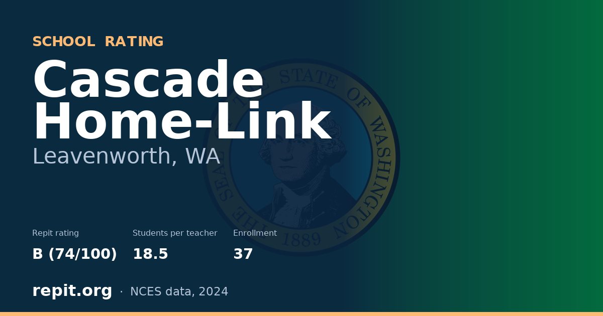 Cascade Home-Link, Leavenworth, WA — Repit school rating B (74/100)