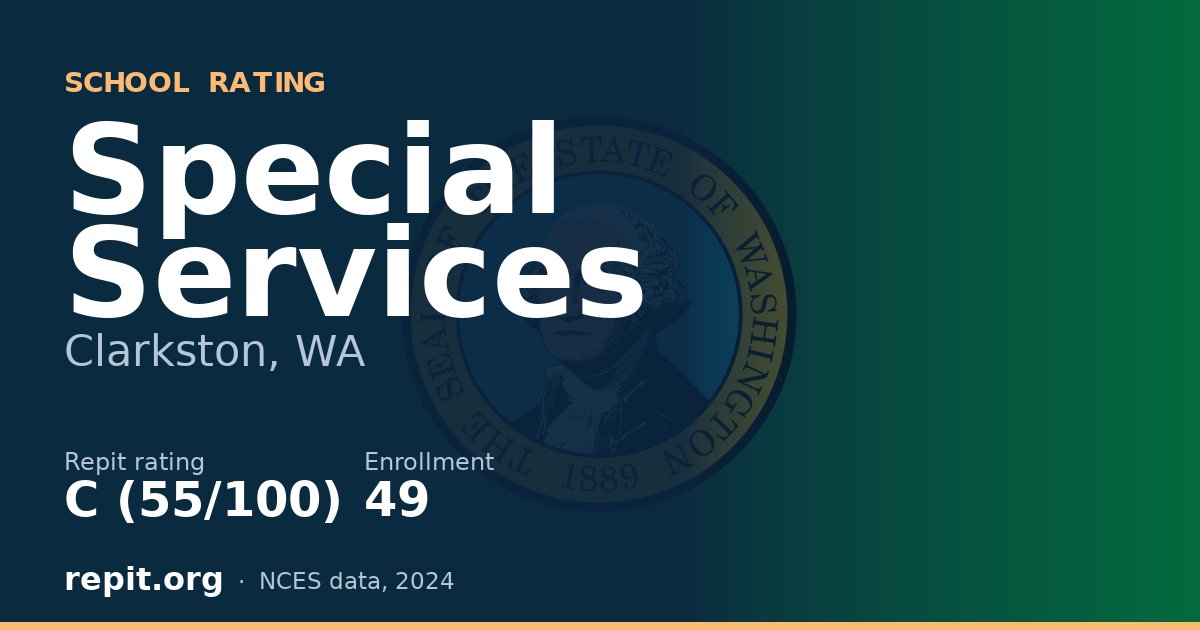 Special Services, Clarkston, WA — Repit school rating C (55/100)
