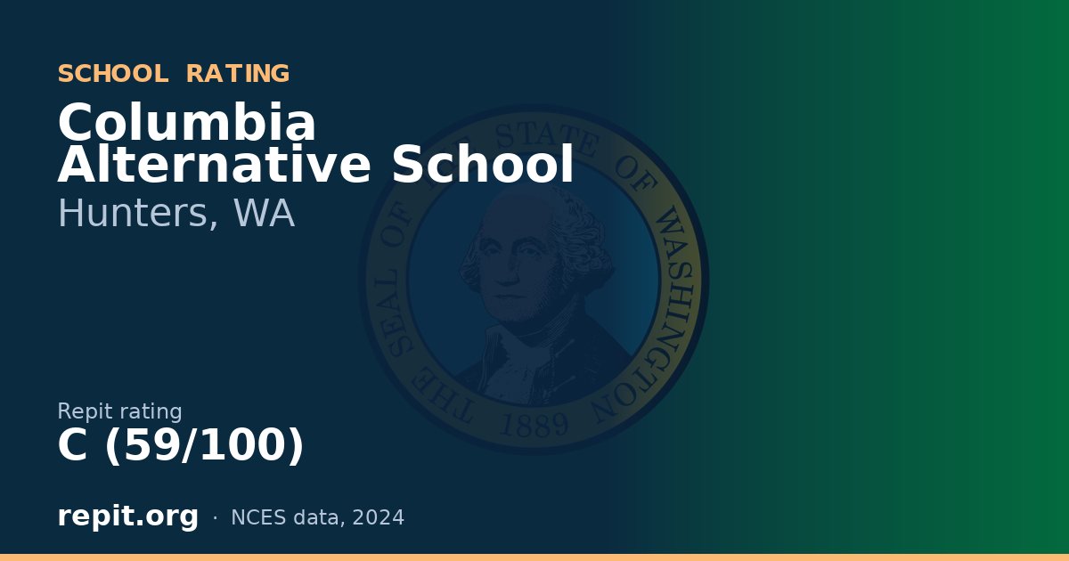 Columbia Alternative School, Hunters, WA — Repit school rating C (59/100)
