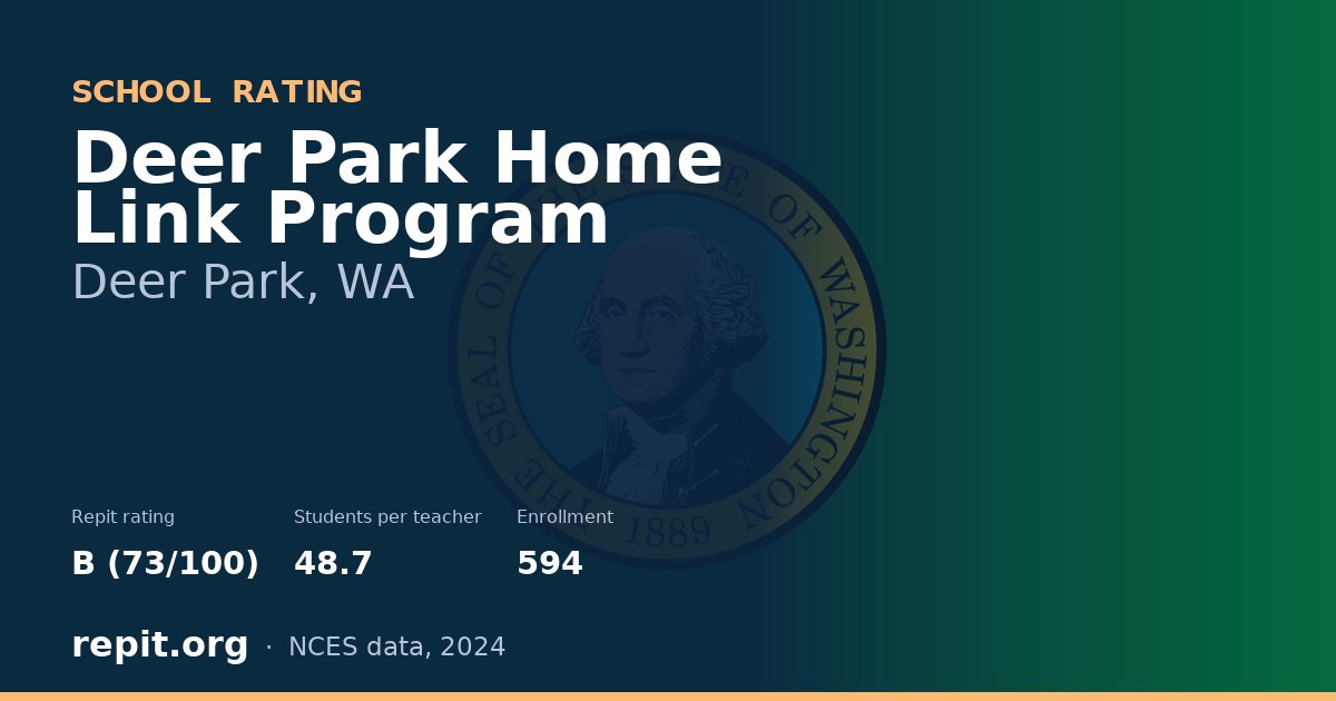 Deer Park Home Link Program, Deer Park, WA — Repit school rating B (73/100)